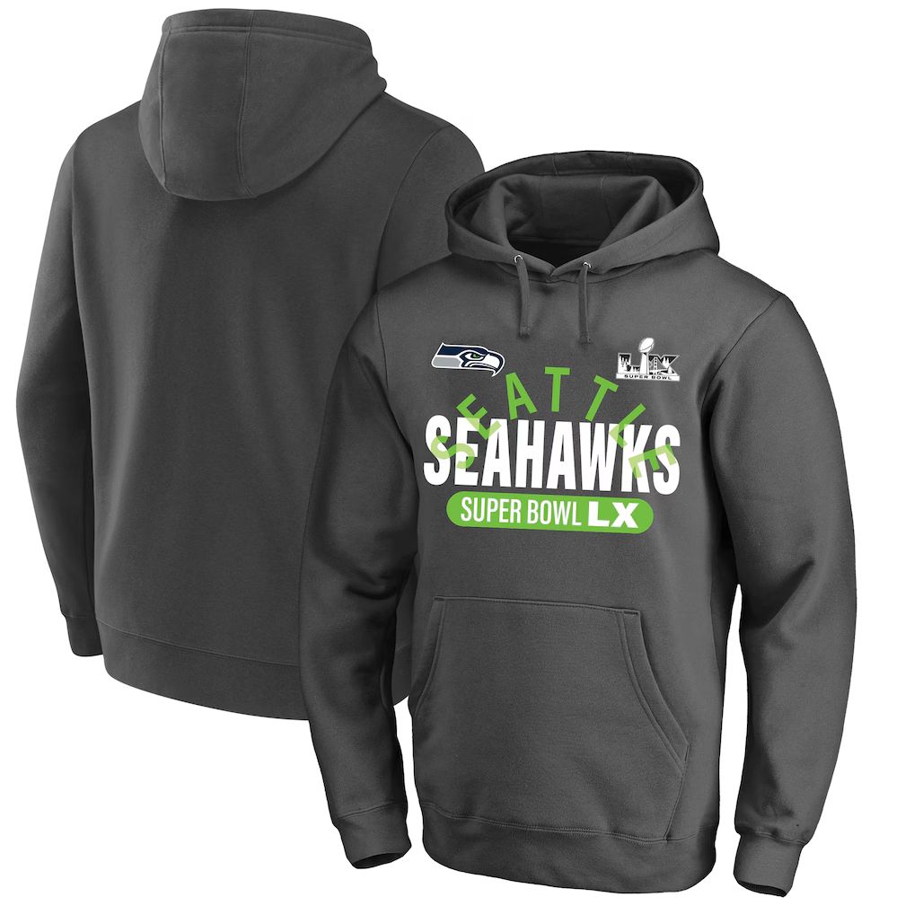 Men 2026 NFL Seattle Seahawks hoodie black 0013
